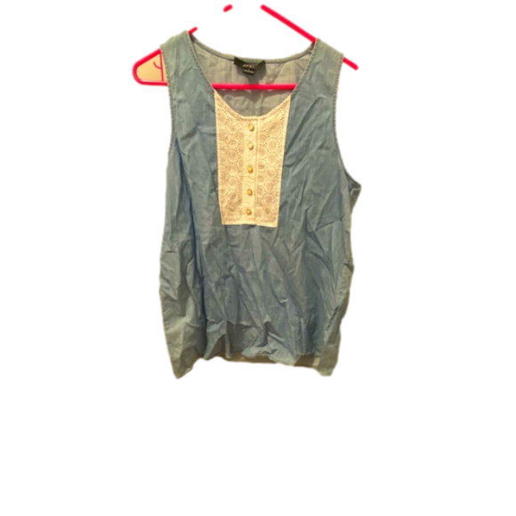 Avec Tops - Avec Chambray sleeveless top